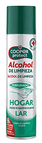 Cooper Protect | Aerosol Perfumado |96% de Alcohol| Limpieza de Superficies| Contenido: 300 ml, Estandar, 300