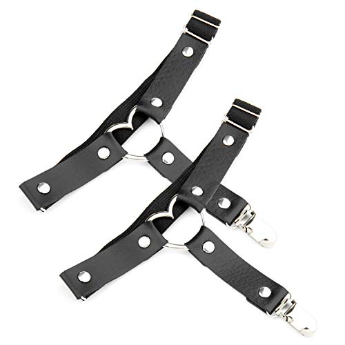 Corazon gótico Anillo de la Pierna,Comius Sharp 2 PCS Ajustable Elástica Pierna Arnés Cinturón Punk Gótico,de piel sintética con en forma de corazón para, Suspender con Clips de Metal - Negro Corazon gótico Anillo de la Pierna,Comius Sharp 2 PCS Ajustable Elástica Pierna Arnés Cinturón Punk Gótico,de piel sintética con en forma de corazón para, Suspender con Clips de Metal - Negro