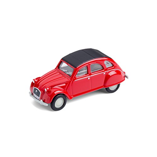 corpus delicti :: Modelo de coche con imán para frigorífico y tablón de anuncios – Coche de culto Citroën 2 CV rojo (20.8 – 27)