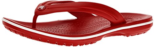 Crocs Crocband Flip, Chanclas Unisex Adulto, Rojo, 39/40 EU