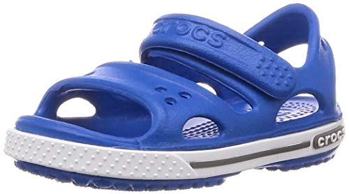 Crocs Crocband II Sandal Kids, Sandalia con Pulsera Unisex Niños, Azul (Bright Cobalt/Charcoal 4jn), 33/34 EU
