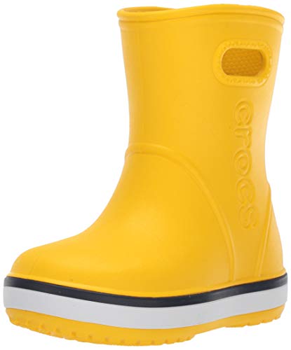 Crocs Crocband Rain Boot Kids, Botas de Agua Unisex Niños, Amarillo (Yellow/Navy 734), 32/33 EU Crocs Crocband Rain Boot Kids, Botas de Agua Unisex Niños, Amarillo (Yellow/Navy 734), 32/33 EU