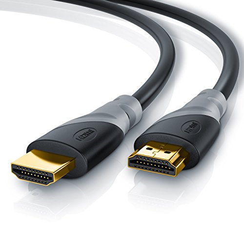 CSL - 2m Cable HDMI - Ultra HD 4k HDMI - Alta Velocidad con Ethernet - Full HD 1080p 4K Ultra HD 2160p 3D ARC y CEC - Cable de blindaje Triple - blindaje de Conector y contactos