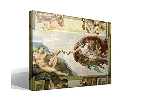 Cuadro Canvas La Creación de Adán de Miguel Angel - 40cm x 55cm