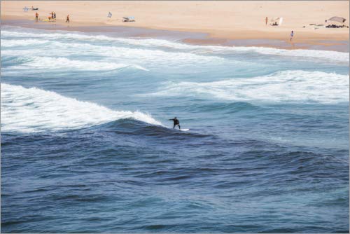 Cuadro de PVC 100 x 70 cm: Surfer in The Ocean, Portugal de Matteo Colombo