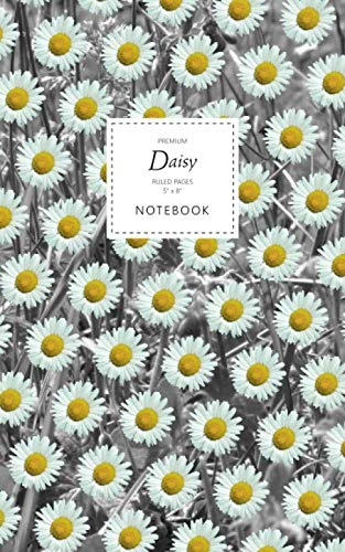 Daisy Notebook - Ruled Pages - 5x8 - Premium: (Monochrome Leaf Edition) Fun notebook 96 ruled/lined pages (5x8 inches / 12.7x20.3cm / Junior Legal Pad / Nearly A5) Daisy Notebook - Ruled Pages - 5x8 - Premium: (Monochrome Leaf Edition) Fun notebook 96 ruled/lined pages (5x8 inches / 12.7x20.3cm / Junior Legal Pad / Nearly A5)