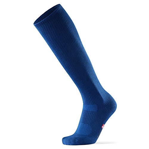 DANISH ENDURANCE Calcetines de Compresión de Algodón Orgánico Pack de 1 (Azul, EU 39-42 // UK 7-9)