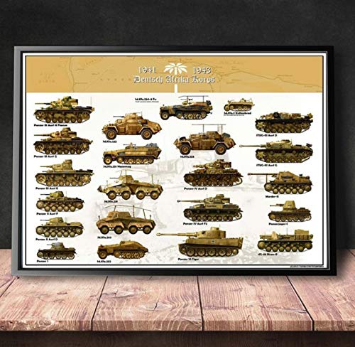 DAQIANSHIJIE Segunda Guerra Mundial Varios Cuadros de Tanques Arte de la Pared Imagen Lienzo Pintura decoración del hogar Pintura Cartel e Imagen Impresa 50X75 cm sin Marco DAQIANSHIJIE Segunda Guerra Mundial Varios Cuadros de Tanques Arte de la Pared Imagen Lienzo Pintura decoración del hogar Pintura Cartel e Imagen Impresa 50X75 cm sin Marco
