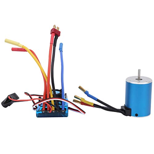 DAUERHAFT Motor sin escobillas 1/10 Motor sin escobillas Motor sin sensores Metal Alta Velocidad de rotación Instalación Universal Todos los Coches sin escobillas 1/10 para Coches con Control Remoto