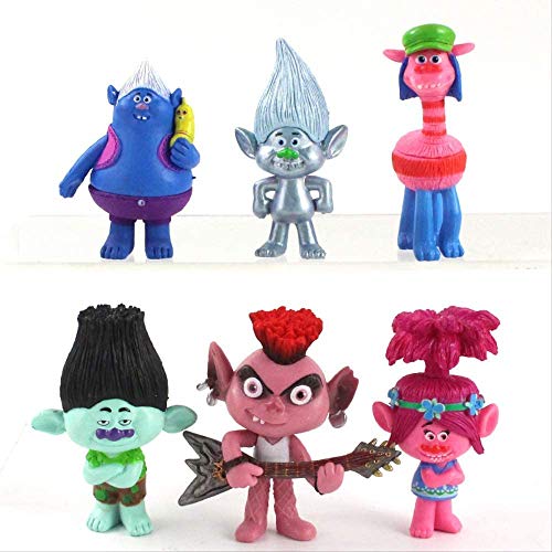 Decoración para tarta de Trolls Doll, 12 piezas de decoración para tarta de cumpleaños de animales de dibujos animados de Trolls Doll, Troll Theme Party Supplies Decoración para tarta de Trolls Doll, 12 piezas de decoración para tarta de cumpleaños de animales de dibujos animados de Trolls Doll, Troll Theme Party Supplies
