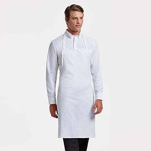 Delantal de Cocina Masterchef Adulto. Personalizado con tu Nombre Bordado. Poliester-Algodon Blanco o Negro (Blanco) Delantal de Cocina Masterchef Adulto. Personalizado con tu Nombre Bordado. Poliester-Algodon Blanco o Negro (Blanco)