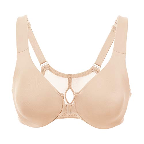 DELIMIRA - Sujetador Cierre Delantero con Aros para Mujer Beige 120F DELIMIRA - Sujetador Cierre Delantero con Aros para Mujer Beige 120F