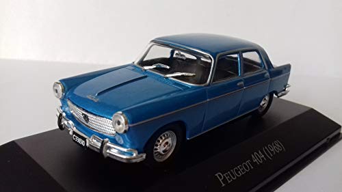 Desconocido 1/43 Coche Car Modelo Peugeot 404 1968 Azul