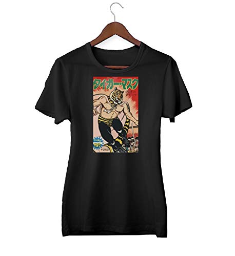 Desconocido Pro Wrestling Cena Satire Retro Poster_KK023756 Camiseta de la Camisa Regalo de Las Mujeres Camiseta cumpleaños, Large, Black