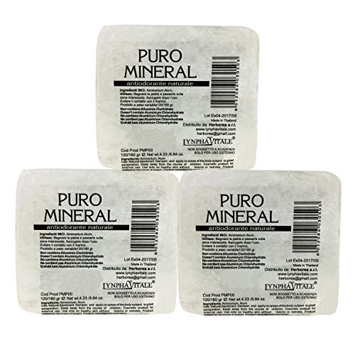 Desodorante de Alumbre de Amonio Natural en Piedra en Bruto – Kit de pesas 400/420 gr - Puro Mineral - Cantitad: 3/5 piedras Desodorante de Alumbre de Amonio Natural en Piedra en Bruto – Kit de pesas 400/420 gr - Puro Mineral - Cantitad: 3/5 piedras