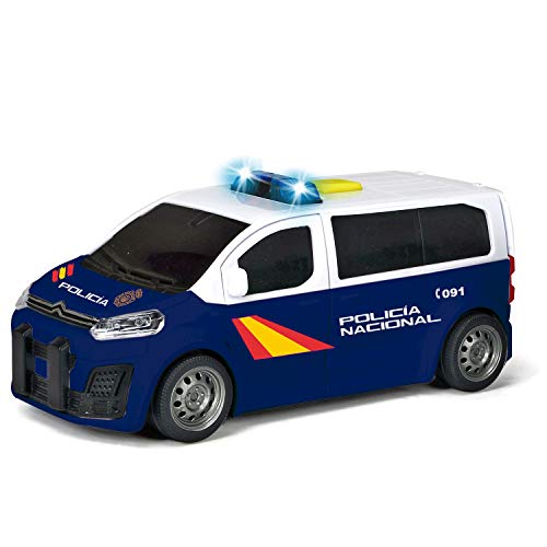 Dickie - Policía Nacional Furgón Citroen Space Tourer a fricción, 15 cm, luz y sonido, puertas se abren (Dickie 1152016)