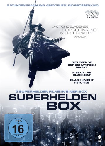 Die Superhelden Box (Die Legende der schwarzen Maske, Rise of the black Bat, Black Knight returns) [3 DVDs] [Alemania]