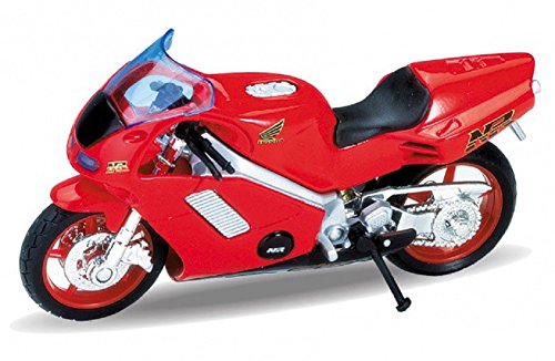 DieCast Modelo Moto HONDA NR Rojo Metal Welly 1:18 4.3"