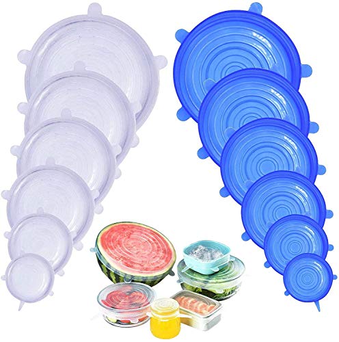 DigHealth Tapas de Silicona EláSticas, 12 Paquetes de Varios TamañOs de Fundas para Tazones de Silicona, Reutilizable Fundas Protectoras para Alimentos Tapa Tazas, Boles o Tarros,Sin BPA, Lavavajillas DigHealth Tapas de Silicona EláSticas, 12 Paquetes de Varios TamañOs de Fundas para Tazones de Silicona, Reutilizable Fundas Protectoras para Alimentos Tapa Tazas, Boles o Tarros,Sin BPA, Lavavajillas