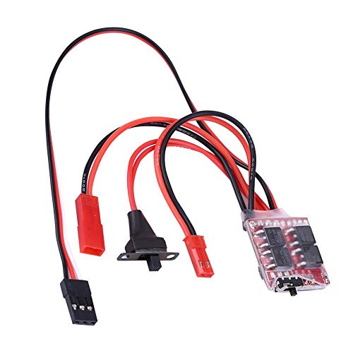 Dilwe RC Coche ESC, 20A PCB Cepillado Controlador Electrónico de Velocidad con Freno para RC Coche / Barco de Control Remoto Accesorio de Pieza de Repuesto