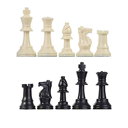 Dioche Piezas de Ajedrez, Juego de Ajedrez de Plástico Juego de Ajedrez Internacional Juego de Ajedrez Completo Juego de Ajedrez en Blanco y Negro(grande-77 mm) Dioche Piezas de Ajedrez, Juego de Ajedrez de Plástico Juego de Ajedrez Internacional Juego de Ajedrez Completo Juego de Ajedrez en Blanco y Negro(grande-77 mm)