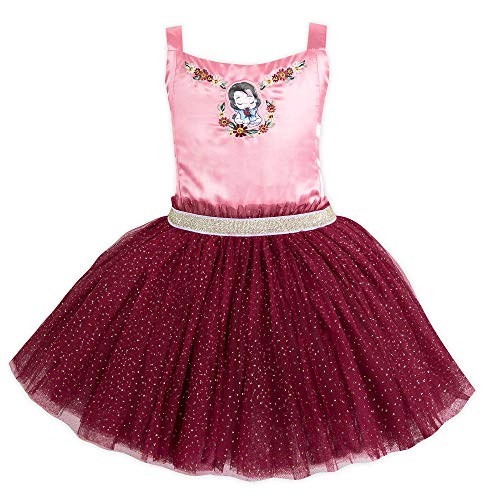 Disney Animators' Collection Belle - Maillot y tutú para niña (talla 9/10), color rosa