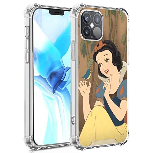 DISNEY COLLECTION Carcasa transparente para iPhone 12, diseño de Disney Blancanieves, delgada, a prueba de golpes, antiarañazos, para iPhone 12