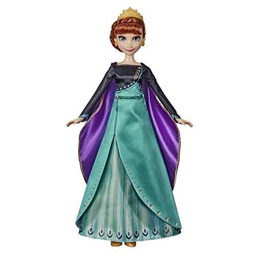 Disney Frozen 2 – Muñeca Princesa Disney Anna Cantante (francés) con Traje de Reina, 27 cm Disney Frozen 2 – Muñeca Princesa Disney Anna Cantante (francés) con Traje de Reina, 27 cm