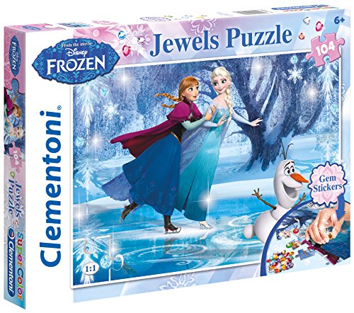 Disney Frozen - Puzzle 104 Piezas, con Joyas (Clementoni 206018)