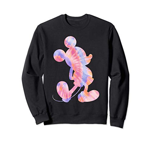 Disney Mickey Mouse Silhouette 90s Tie Dye Sudadera Disney Mickey Mouse Silhouette 90s Tie Dye Sudadera