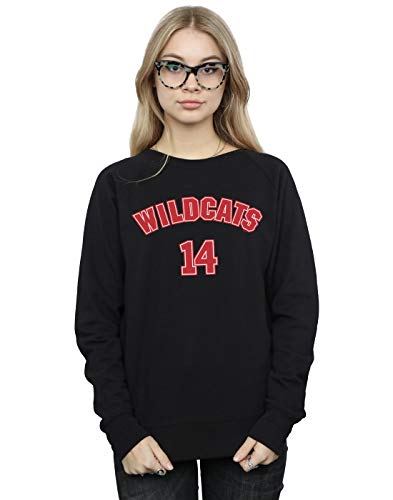 Disney Mujer High School Musical The Musical Wildcats 14 Camisa De Entrenamiento Negro Medium