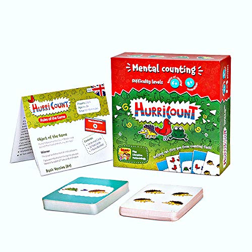 Divertidos juegos de mesa de matemáticas para niños en edad preescolar: contando juegos de cartas para niños – juegos de niños a partir de 6 años - Juegos de mesa familiares - Kindergarten Math