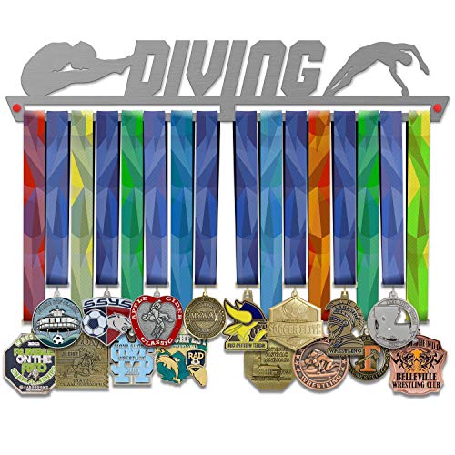 Diving Medal Hanger Display | Sports Medal Hangers | Stainless Steel Medal Display | by VictoryHangers - The Best Gift For Champions !