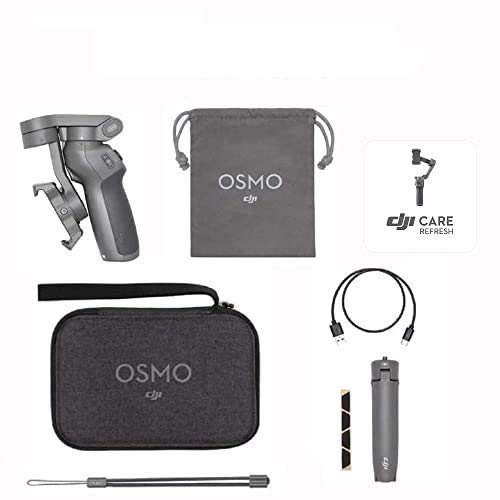DJI Osmo Mobile 3 Prime Combo - Kit Estabilizador de 3 Ejes con Care Refresh, Compatible con Smartphone, iPhone y Android, Diseño Portátil, Grabación Estable, Control Inteligente de Trípode, Gris DJI Osmo Mobile 3 Prime Combo - Kit Estabilizador de 3 Ejes con Care Refresh, Compatible con Smartphone, iPhone y Android, Diseño Portátil, Grabación Estable, Control Inteligente de Trípode, Gris
