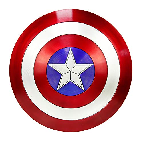 DMAR Escudo del Capitán América, Escudo De ABS Plástico de 57 cm, Serie Avengers Legends, Réplica De Marvel Prop