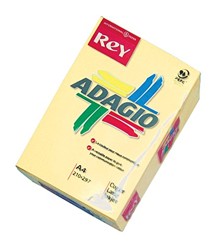 Dohe 30201 - Pack de 500 hojas de papel, A4, color amarillo Dohe 30201 - Pack de 500 hojas de papel, A4, color amarillo