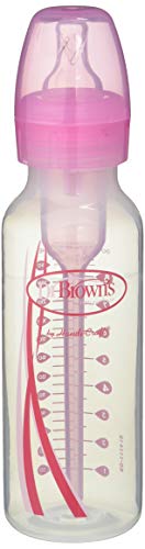Dr. Brown's Options - Biberón estándar, 250 ml, color rosa Dr. Brown's Options - Biberón estándar, 250 ml, color rosa