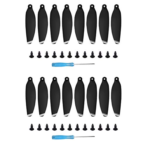 DR1 - Hélices de Bajo Ruido para Drone dji Mavic Mini con Herramientas de Instalación, Diseño Aerodinámico, Mínimo Ruido, Alto Rendimiento - 2 Sets Completos - Negro y Plata DR1 - Hélices de Bajo Ruido para Drone dji Mavic Mini con Herramientas de Instalación, Diseño Aerodinámico, Mínimo Ruido, Alto Rendimiento - 2 Sets Completos - Negro y Plata