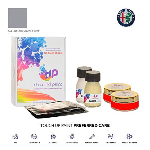 DrawndPaint for/Alfa Romeo Alfa 33 / Grigio Nuvola Met - 644 / Touch-UP Sistema DE Pintura Coincidencia EXACTA/Preferred Care DrawndPaint for/Alfa Romeo Alfa 33 / Grigio Nuvola Met - 644 / Touch-UP Sistema DE Pintura Coincidencia EXACTA/Preferred Care