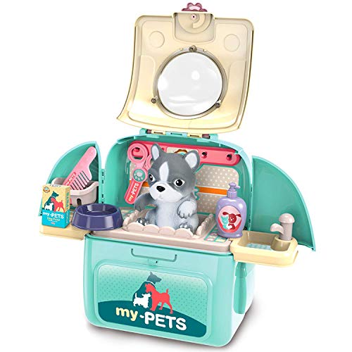 Dreamon Maletin Veterinario Juguete Niños Juguetes Educativo Mascotas Juego de rol con Mochila Medico Juguete para 3 4 5 años Dreamon Maletin Veterinario Juguete Niños Juguetes Educativo Mascotas Juego de rol con Mochila Medico Juguete para 3 4 5 años