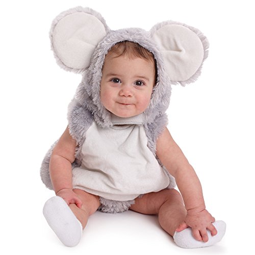 Dress Up America Baby Squeaky Mouse Disfraz de juego de simulación de Halloween - Talla 6-12 meses