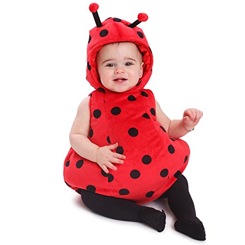 Dress Up America – Disfraz para bebé mariquita disfraz, talla 0-6 meses (peso: 3,5-7 kg, altura: 43-61 cm)