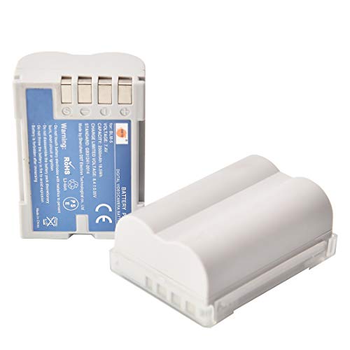 DSTE 2 Piezas de Recambio de bateria BLM-5 Compatible con Olympus E1 E3 E5 E300 E330 E500 E510 E520 C-5060 C-7070 C-8080