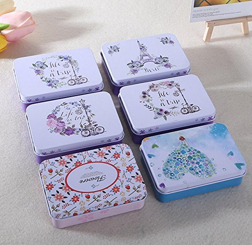 Ducomi LovelyBox - Juego de 3 cajas de hojalata con tapa y diseño vintage italiano - Envase para tabaco, pastillas, bisutería y objetos pequeños Ducomi LovelyBox - Juego de 3 cajas de hojalata con tapa y diseño vintage italiano - Envase para tabaco, pastillas, bisutería y objetos pequeños
