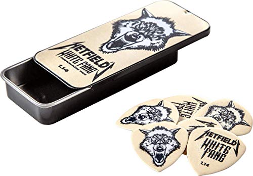Dunlop Box of 6 James Hetfield White Fang - Púas para guitarra (1,14 mm)