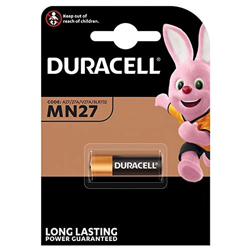 Duracell – Lote de 2 pilas alarmas y mandos a distancia MN 27 12 V Blister de 1
