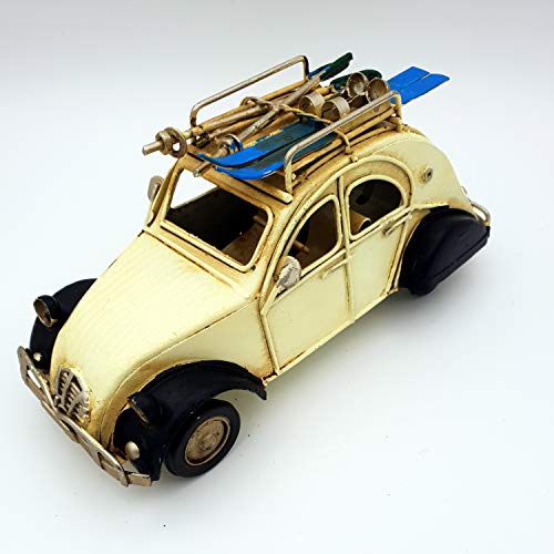 DynaSun Art - Modelo de coche de época vintage, de metal, de colección de estilo retro antiguo, escala 1:23, 16 cm
