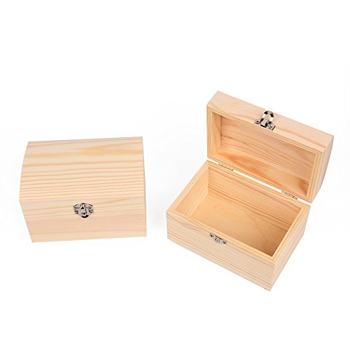 EAST-WEST Trading GmbH Juego de 2 cofres del tesoro de madera, también para pintar, cofre del tesoro, joyero. EAST-WEST Trading GmbH Juego de 2 cofres del tesoro de madera, también para pintar, cofre del tesoro, joyero.