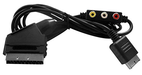 Eaxus®️ Playstation RGB Scart TV Cable con salida de audio - para PSX PS1 PS2 PS3