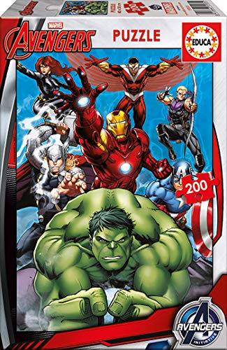 Educa - Avengers, Puzzle infantil de 200 piezas, a partir de 6 años (15933) Educa - Avengers, Puzzle infantil de 200 piezas, a partir de 6 años (15933)
